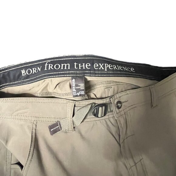 Prana Stretch Zion II Convertible Roll Up Hiking Pants Tan Mens Size XL X 32 - Picture 7 of 8
